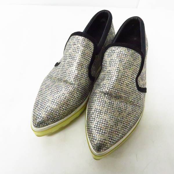 実際に弊社で買取させて頂いたJIMMY CHOO/ジミーチュウ Brooklyn ラメ加工 スニーカー/36