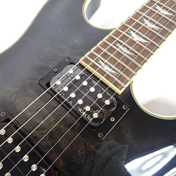 実際に弊社で買取させて頂いた★SCHECTER/シェクター OMEN EXTREM/オーメン・エクストリーム AD-OM-FR-EXT/STBK ソフトケース付の画像 4枚目