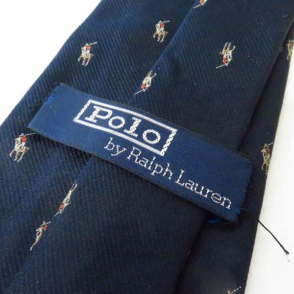 実際に弊社で買取させて頂いたPOLO RALPH LAUREN/ポロラルフローレン ポニー総柄 ネクタイの画像 1枚目