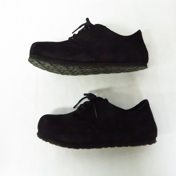 実際に弊社で買取させて頂いたBIRKENSTOCK/ビルケンシュトック メイン スウェード ブラック 672243/38の画像 3枚目