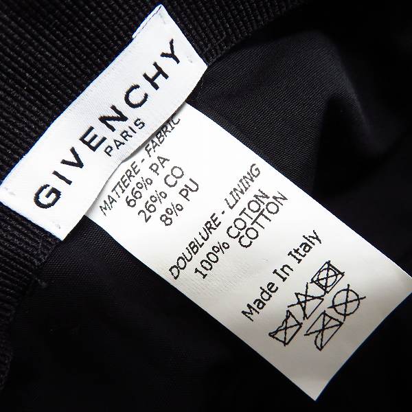 実際に弊社で買取させて頂いたGIVENCHY/ジバンシィ テープロゴ パネルキャップの画像 4枚目