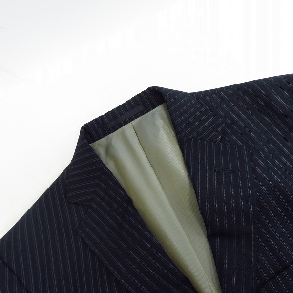 実際に弊社で買取させて頂いたBARNEYS NEW YORK/バーニーズニューヨーク ストライプ柄 3Bテーラードジャケット/48の画像 6枚目