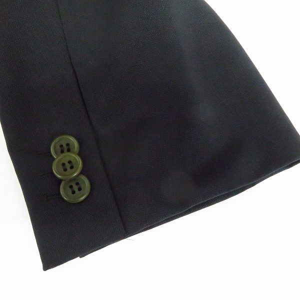 実際に弊社で買取させて頂いたGIORGIO ARMANI/ジョルジオアルマーニ  ウールシルク混 3Bテーラードジャケット/スラックスパンツ セットアップ/52の画像 4枚目