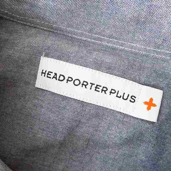 実際に弊社で買取させて頂いた【未使用】HEAD PORTER PLUS/ヘッドポータープラス ロングスリーブシャツ/Lの画像 2枚目