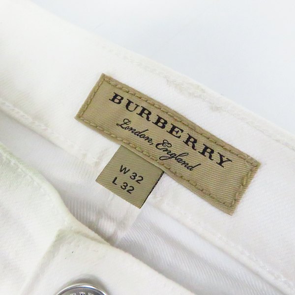 実際に弊社で買取させて頂いたBURBERRY London England/バーバリー ホワイトデニムパンツ/32の画像 2枚目