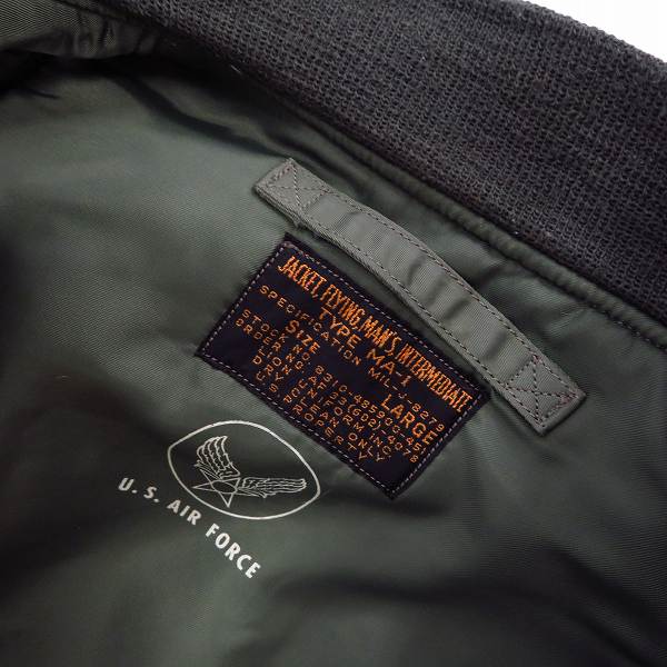 実際に弊社で買取させて頂いたBUZZ RICKSONS/バズリクソンズ MA-1フライトジャケット BR12281/Lの画像 2枚目