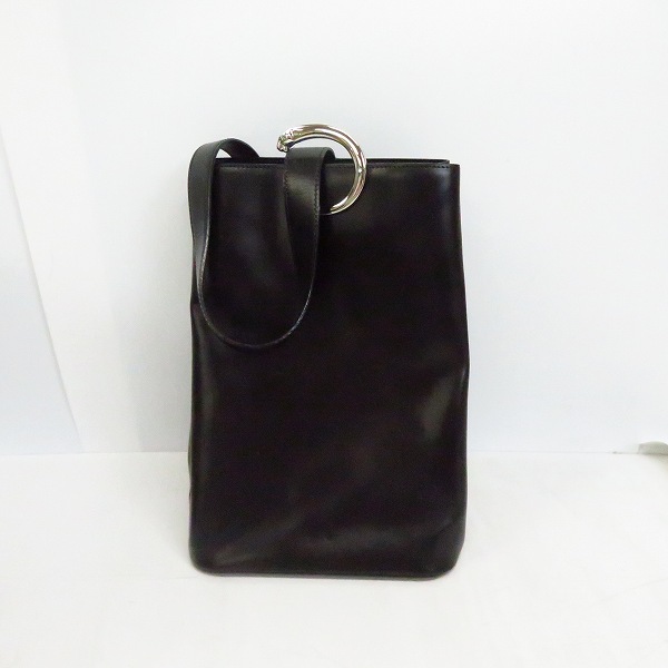 実際に弊社で買取させて頂いたCartier/カルティエ パンテール レザー ワンショルダーバッグ ブラック/黒