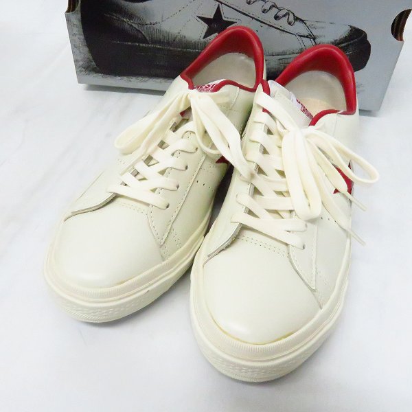 実際に弊社で買取させて頂いたCONVERSE/コンバース ONE STAR/ワンスター スニーカー ホワイト/レッド 1C044/26.5の画像 0枚目