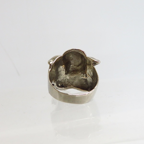 実際に弊社で買取させて頂いたHARLEY-DAVIDSON/ハーレーダビッドソン シルバー製 PIG バイカーリング/22-22.5号の画像 4枚目