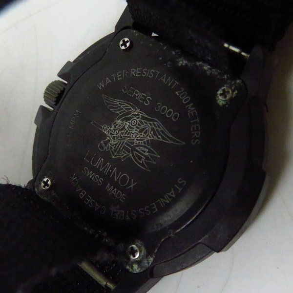 実際に弊社で買取させて頂いたLUMINOX/ルミノックス ネイビーシールズ SERIES3000 クォーツ【動作未確認】の画像 3枚目