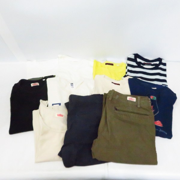 実際に弊社で買取させて頂いた【おまとめ/10点↑】HRマーケット/ブルーブルー 等 カットソー/Tシャツ/タンクトップ/パンツ