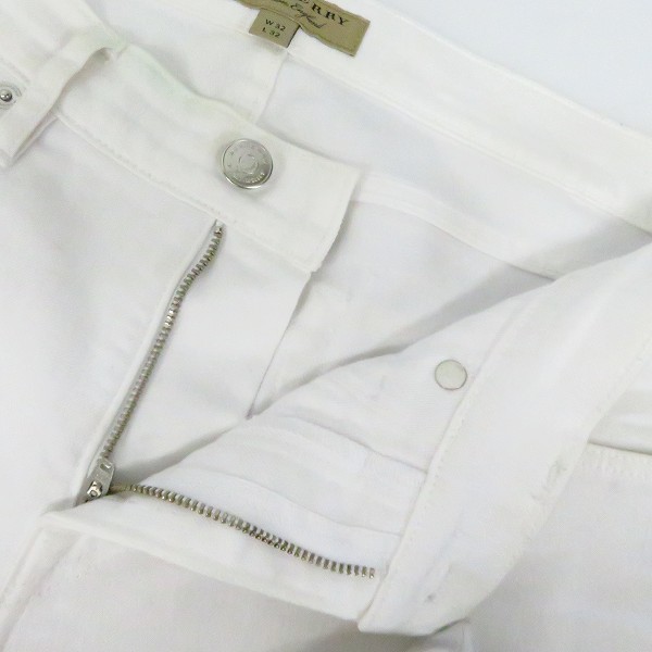 実際に弊社で買取させて頂いたBURBERRY London England/バーバリー ホワイトデニムパンツ/32の画像 4枚目