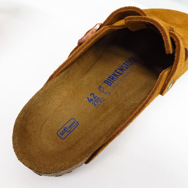 実際に弊社で買取させて頂いたBIRKENSTOCK/ビルケンシュトック BOSTON/ボストン スエードレザー サンダル 1009542/27.0の画像 4枚目