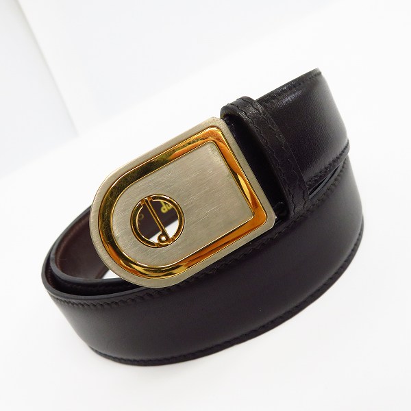 実際に弊社で買取させて頂いたdunhill/ダンヒル イタリア製 レザーベルト ブラック 40/100