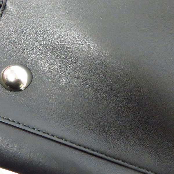 実際に弊社で買取させて頂いた【ショルダー欠品】BALMAIN/バルマン 2WAY レザー トート/ショルダーバッグ　の画像 7枚目