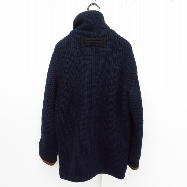 実際に弊社で買取させて頂いたBLUE BLUE/ブルーブルー 襟ボア ニットジップアップジャケット/2の画像 1枚目