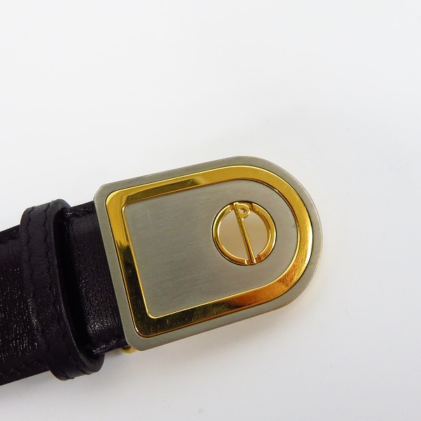 実際に弊社で買取させて頂いたdunhill/ダンヒル イタリア製 レザーベルト ブラック 40/100の画像 1枚目