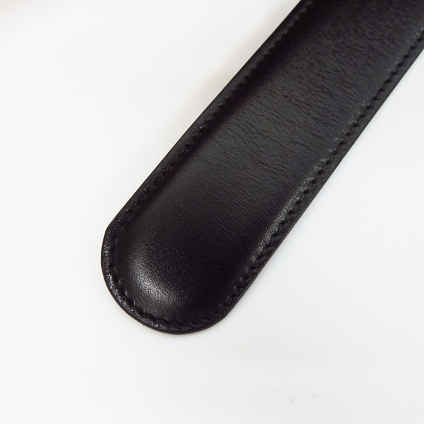 実際に弊社で買取させて頂いたdunhill/ダンヒル イタリア製 レザーベルト ブラック 40/100の画像 4枚目