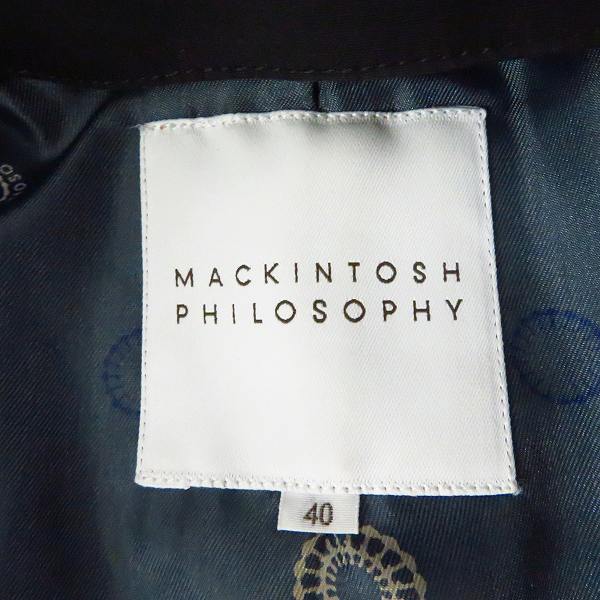 実際に弊社で買取させて頂いたMACKINTOSH/マッキントッシュ ステンカラー 比翼ボタン ロングコート/40の画像 2枚目
