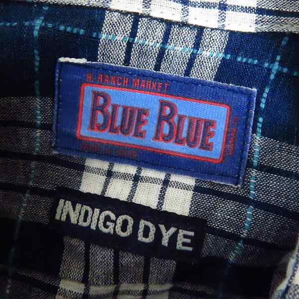 実際に弊社で買取させて頂いたBLUE BLUE/ブルーブルー GAIJIN MADE/ガイジンメイド チェックL/Sシャツ/S/M/2点セットの画像 2枚目