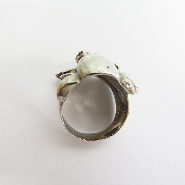 実際に弊社で買取させて頂いたHARLEY-DAVIDSON/ハーレーダビッドソン シルバー製 PIG バイカーリング/22-22.5号の画像 5枚目