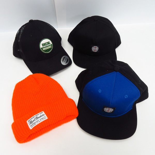 実際に弊社で買取させて頂いたBEDWIN/ベドウィン INDEPENDENT/インディペンデント BackChannel/バックチャンネル キャップ/ニット帽 4点セット