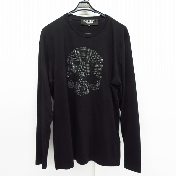 実際に弊社で買取させて頂いた【JP付き】HYDROGEN/ハイドロゲン スカルスタッズ 長袖 Tシャツ/M