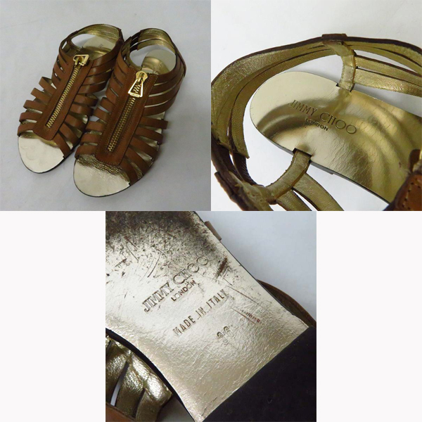 実際に弊社で買取させて頂いたMARC JACOBS/マークジェイコブス JIMMY CHOO/ジミーチュウ他 サンダル/バレエシューズ等 size：6/36 3点セットの画像 3枚目