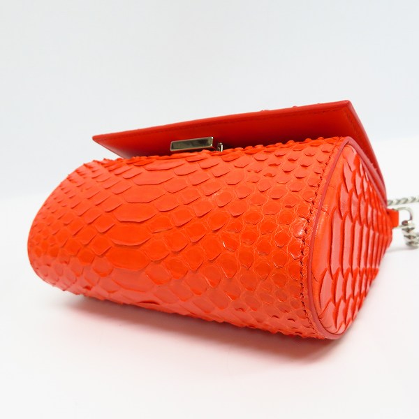 実際に弊社で買取させて頂いたGIVENCHY/ジバンシー パイソンレザー ショルダーバッグ/ポーチの画像 2枚目