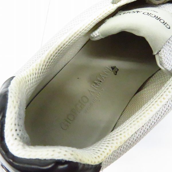 実際に弊社で買取させて頂いたGIORGIO ARMANI/ジョルジオアルマーニ スウェードレザー スニーカー/シューズ X2X037/6の画像 4枚目