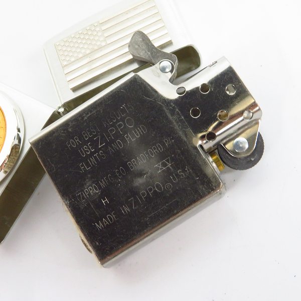 実際に弊社で買取させて頂いたZIPPO/ジッポー LIBERTY IN GOD WE TRUST 2000 コイン貼り 1999年製の画像 5枚目