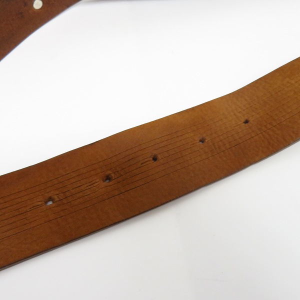 実際に弊社で買取させて頂いたHYDROGEN/ハイドロゲン スカルバックル レザーベルト/110の画像 5枚目