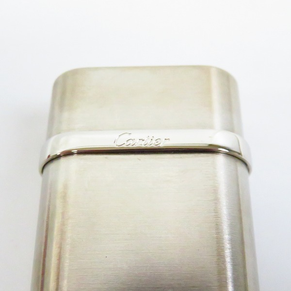 実際に弊社で買取させて頂いた【ギャラ付き】Cartier/カルティエ ゴドロン ガスライター カルティエロゴ S/Sの画像 4枚目