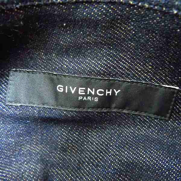 実際に弊社で買取させて頂いた【JPタグ】GIVENCHY/ジバンシー 比翼 インディゴデニムシャツ ジャケット14-1/2 37の画像 2枚目