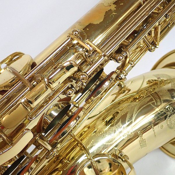 実際に弊社で買取させて頂いた★SELMER/セルマー テナーサックス SERIE Ⅲ/シリーズ3 彫刻有り 71万台 ハードケース付 の画像 7枚目