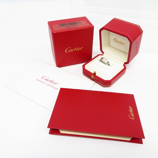 実際に弊社で買取させて頂いたCARTIER/カルティエ K18WG C2 リング 13号の画像 5枚目