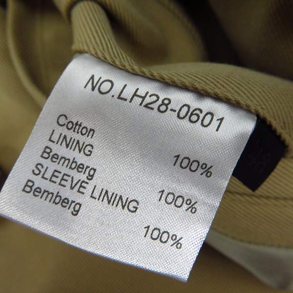実際に弊社で買取させて頂いた LITHIUM HOMME/リチウムオム ショートトレンチコート LH28-0601/48の画像 4枚目