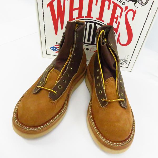 実際に弊社で買取させて頂いたWHITE'S BOOTS/ホワイツブーツ 町田のカントリー別注 レザー切替ブーツ/350BNWCL TT06/8.5E