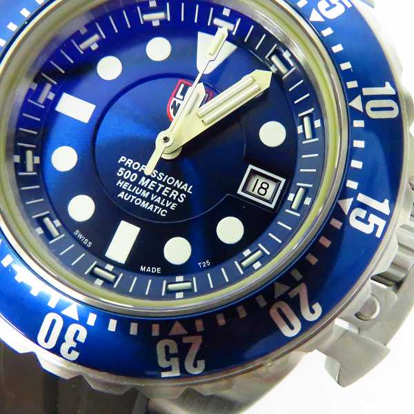 実際に弊社で買取させて頂いたLUMINOX/ルミノックス DEEP DIVE AUTOMATIC 1500SERIES/ディープダイブ オートマチック/自動巻き ウォッチ Ref.1513の画像 7枚目