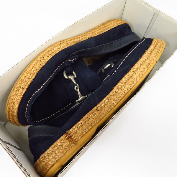 実際に弊社で買取させて頂いたGAIMO/ガイモ×EDIFICE ビッドローファーエスパドリーユ スリッポン/41の画像 7枚目