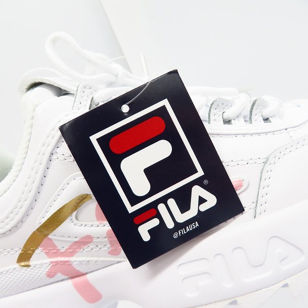 実際に弊社で買取させて頂いた【未使用】 FILA/フィラ DISRUPTOR2 WHITE/ディスラプター2 ホワイト 5FM00403-140/23.5の画像 7枚目