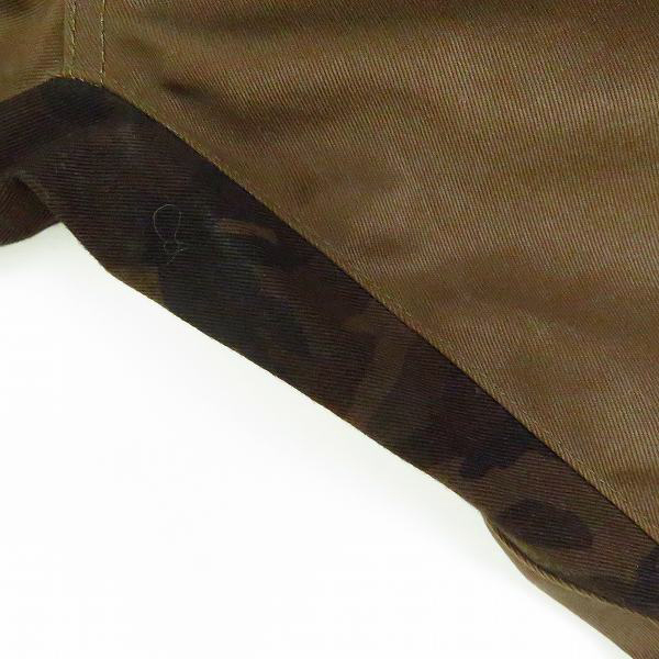 実際に弊社で買取させて頂いた【未使用】HEAD PORTER PLUS/ヘッドポータープラス カモフラ切替 チノパンツ ブラウン/Lの画像 6枚目