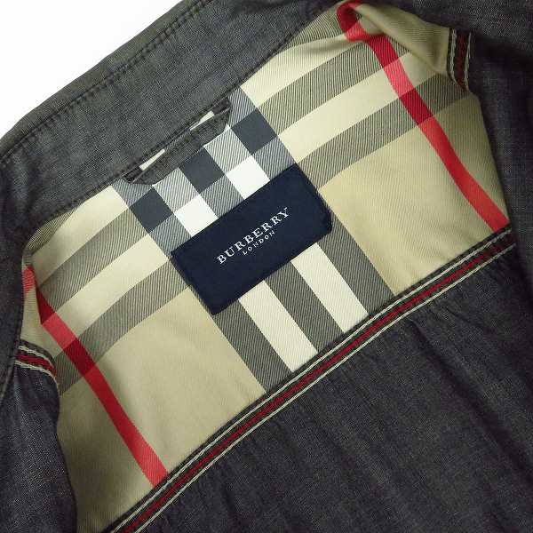 実際に弊社で買取させて頂いたBURBERRY LONDON/バーバリーロンドン 裏ノバチェック コットン ジャケット/ブルゾン BBP35-623-09/Lの画像 2枚目
