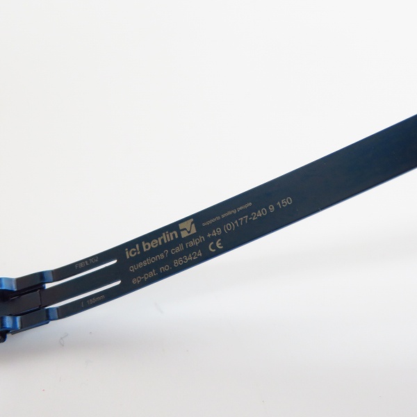 実際に弊社で買取させて頂いたic!berlin/アイシーベルリン Gabriel 眼鏡/メガネフレーム 863424の画像 3枚目