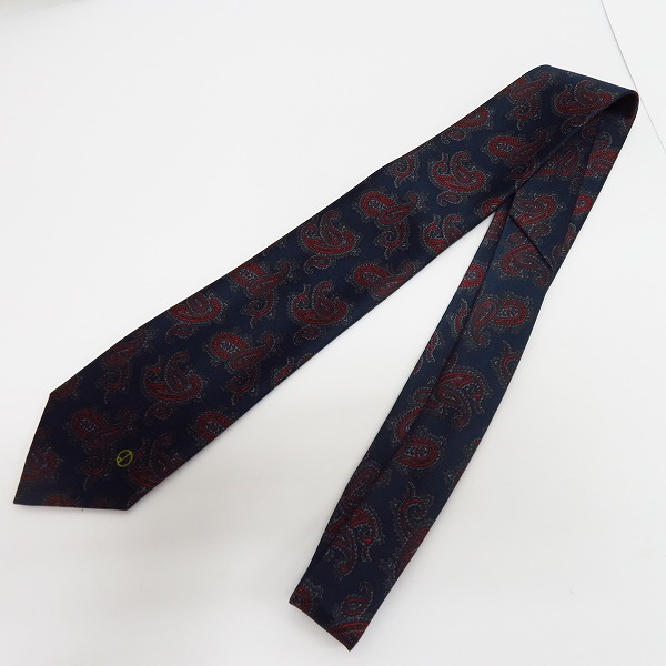実際に弊社で買取させて頂いたランバン/ダンヒル/クリスチャンディオール ベイズリー柄ネクタイ 4点セットの画像 1枚目