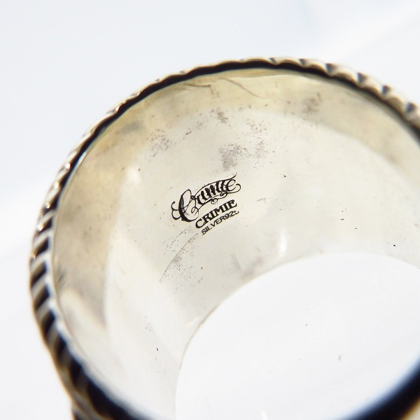 実際に弊社で買取させて頂いたCRIMIE/クライミー カレッジシルバーリング 925  マリア 17号の画像 6枚目