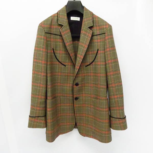 実際に弊社で買取させて頂いたDRIES VAN NOTEN/ドリスヴァンノッテン チェック柄 2ボタン テーラードジャケット Size：46