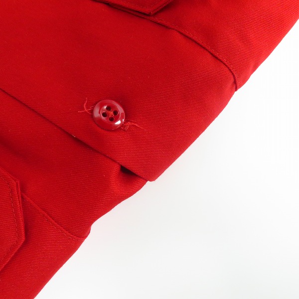 実際に弊社で買取させて頂いたDickies/ディッキーズ 半袖ワークシャツ レッド/ブラック RN20697 2点セット/Lの画像 4枚目