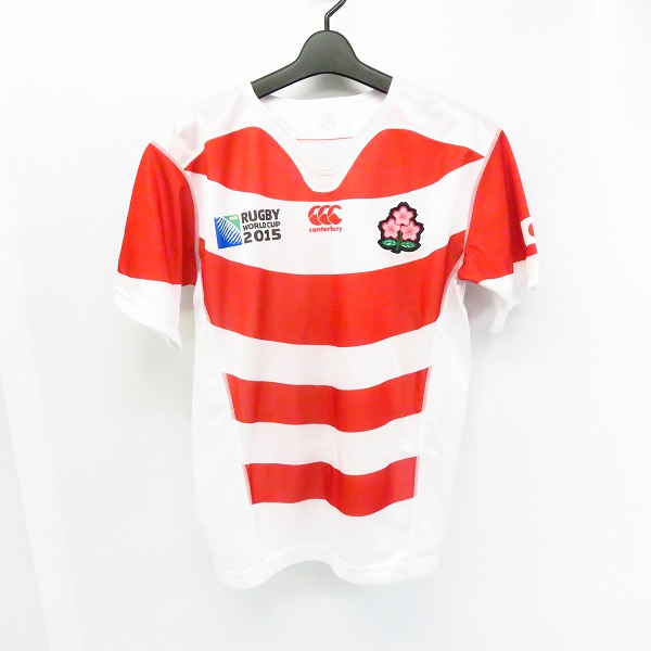 実際に弊社で買取させて頂いたCANTERBURY/カンタベリー ラグビー 2015 ワールドカップ 日本代表 ホームシャツ/M