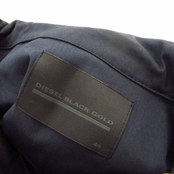 実際に弊社で買取させて頂いたDIESEL BLACK GOLD/ディーゼルブラックゴールド ジップアップ フーディ コットンジャケット/46の画像 2枚目